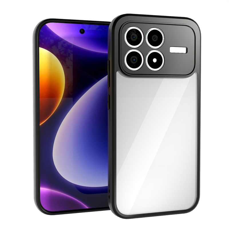 Xiaomi Poco F8 Pro Kılıf Kamera Korumalı Şeffaf Arka Yüzey Zore New Roll Kapak - 2