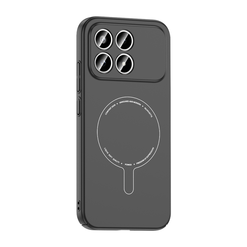 Xiaomi Poco F8 Pro Kılıf M-Safe Şarj Özellikli Kamera Korumalı Zore Elio Sert PC Kapak - 3