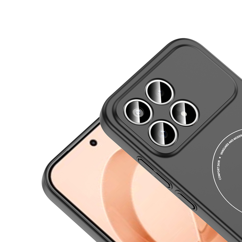 Xiaomi Poco F8 Pro Kılıf M-Safe Şarj Özellikli Kamera Korumalı Zore Elio Sert PC Kapak - 5