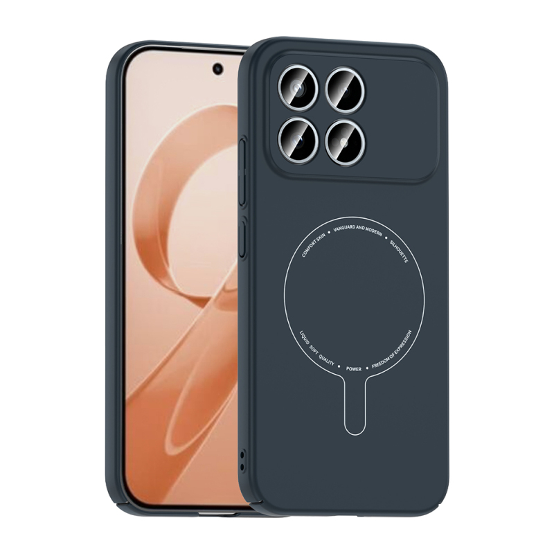 Xiaomi Poco F8 Pro Kılıf M-Safe Şarj Özellikli Kamera Korumalı Zore Elio Sert PC Kapak - 2