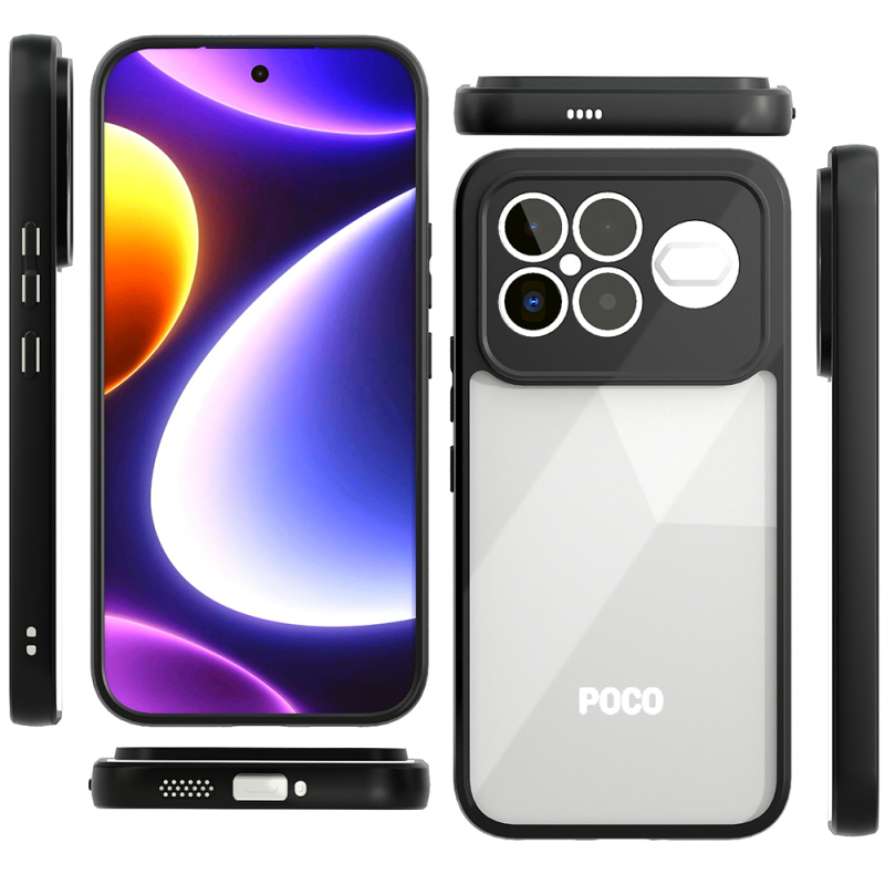 Xiaomi Poco F8 Ultra Case Camera Protection Transparent Back Surface Zore New Roll Cover - 9
