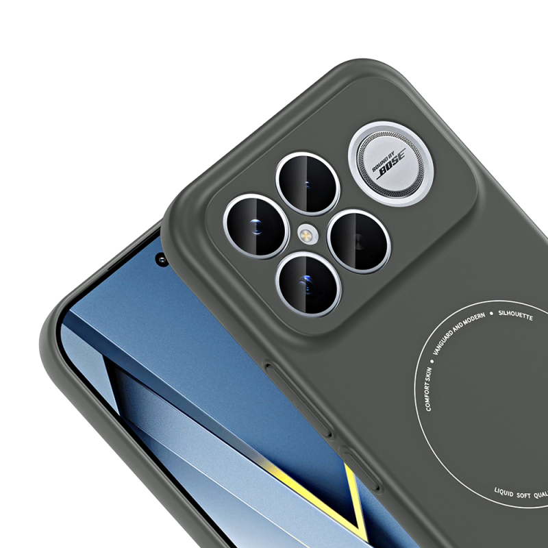 Xiaomi Poco F8 Ultra Case with M-Safe Charging Feature and Camera Protection - Zore Elio Hard PC Cover - 6