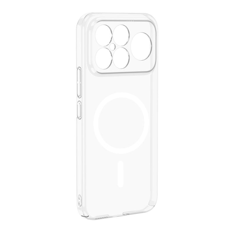 Xiaomi Poco F8 Ultra Kamera Korumalı M-Safe Şarj Özellikli Şeffaf Zore London Sert PC Kapak - 3