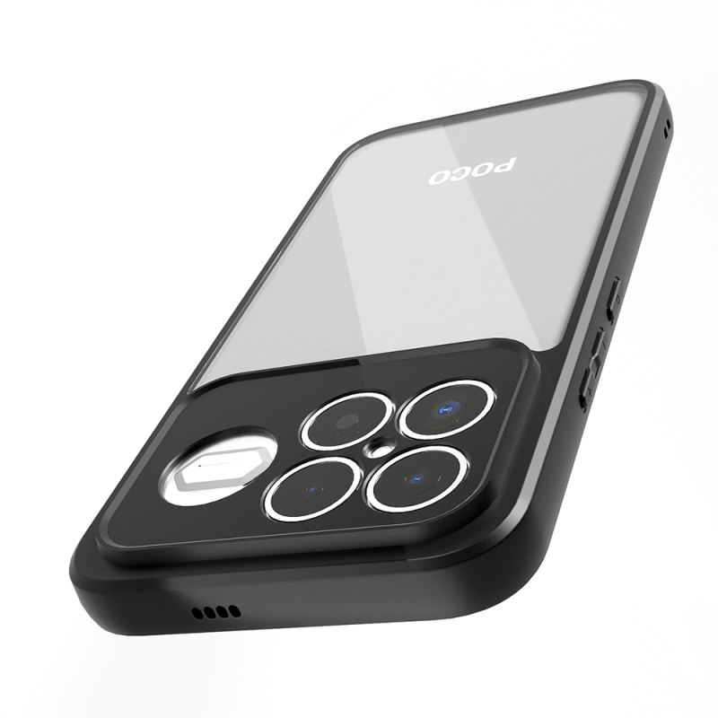 Xiaomi Poco F8 Ultra Kılıf Kamera Korumalı Şeffaf Arka Yüzey Zore New Roll Kapak - 5