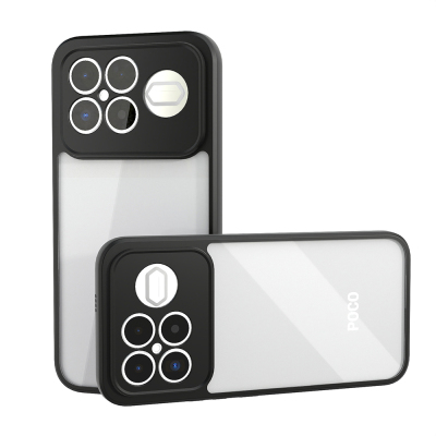 Xiaomi Poco F8 Ultra Kılıf Kamera Korumalı Şeffaf Arka Yüzey Zore New Roll Kapak - 10