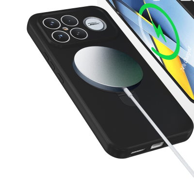 Xiaomi Poco F8 Ultra Kılıf M-safe Şarj Özellikli Standlı Zore Samara Kapak - 7