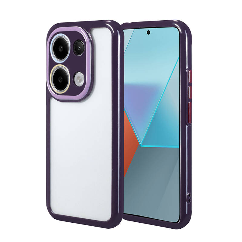 Xiaomi Poco M6 Pro 4G Case Camera Protected Colorful Edge Frame Design Zore Vitamin Cover - 1