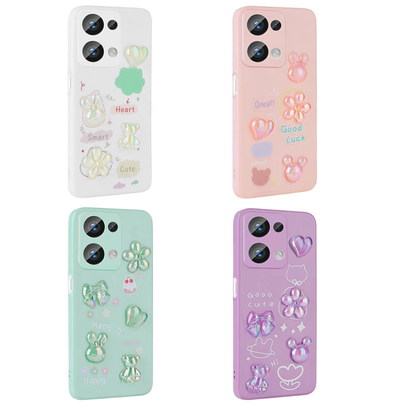 Xiaomi Poco M6 Pro 4G Case Relief Figured Shiny Zore Toys Silicone Cover - 4