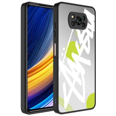 Xiaomi Poco X3 Case Mirror Patterned Camera Protected Glossy Zore Mirror Cover - 5