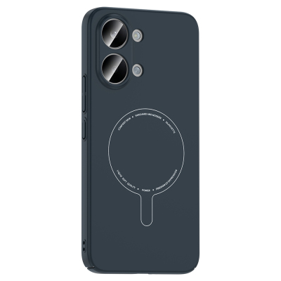 Xiaomi Poco X8 Pro Max Kılıf M-Safe Şarj Özellikli Kamera Korumalı Zore Elio Sert PC Kapak - 4