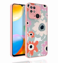 Xiaomi Redmi 10C Case Patterned Camera Protection Glossy Zore Nora Cover - 7