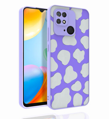 Xiaomi Redmi 10C Case Patterned Camera Protection Glossy Zore Nora Cover - 8