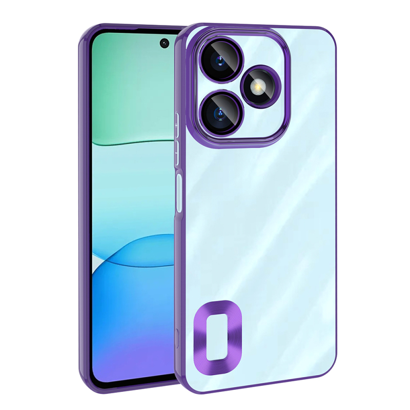 Xiaomi Redmi 13 4G Kılıf Kamera Korumalı Logo Gösteren Zore Omega Kapak - 11