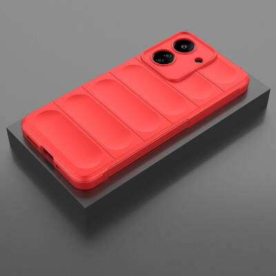 Xiaomi Redmi 13C Case Flexible TPU Hollow Back Surface Design Zore Etnik Silicone Cover - 47