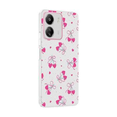 Xiaomi Redmi 13C Case with Camera Protector, Patterned Zore Clip Cover - 8