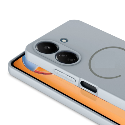 Xiaomi Redmi 13C Case Zore Meta Cover with M-safe Charging Feature - 21