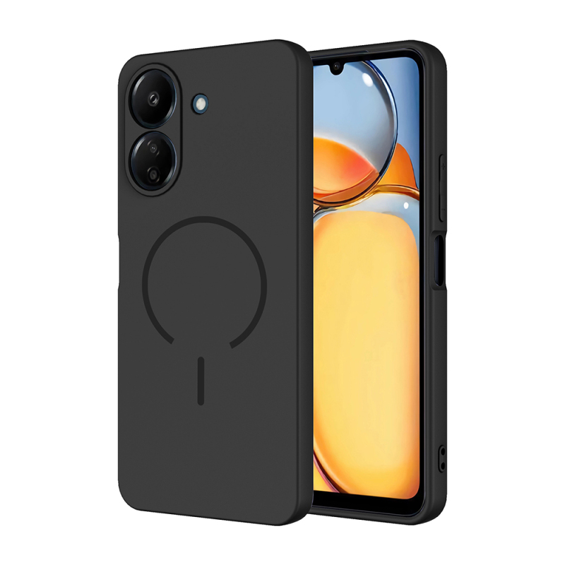 Xiaomi Redmi 13C Case Zore Meta Cover with M-safe Charging Feature - 8