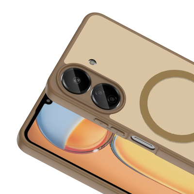 Xiaomi Redmi 13C Kılıf M-safe Şarj Özellikli Zore Babet Kapak - 9