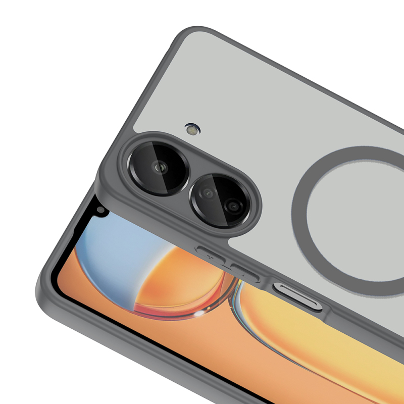 Xiaomi Redmi 13C Kılıf M-safe Şarj Özellikli Zore Babet Kapak - 10