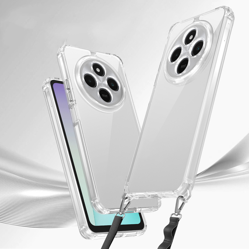 Xiaomi Redmi 14C 4G Case Airbag Detachable Strap Zore Snap Silicone Cover - 3