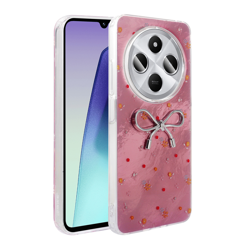 Xiaomi Redmi 14C 4G Case Camera Protection Figured Zore Ponti Silicone Cover - 2
