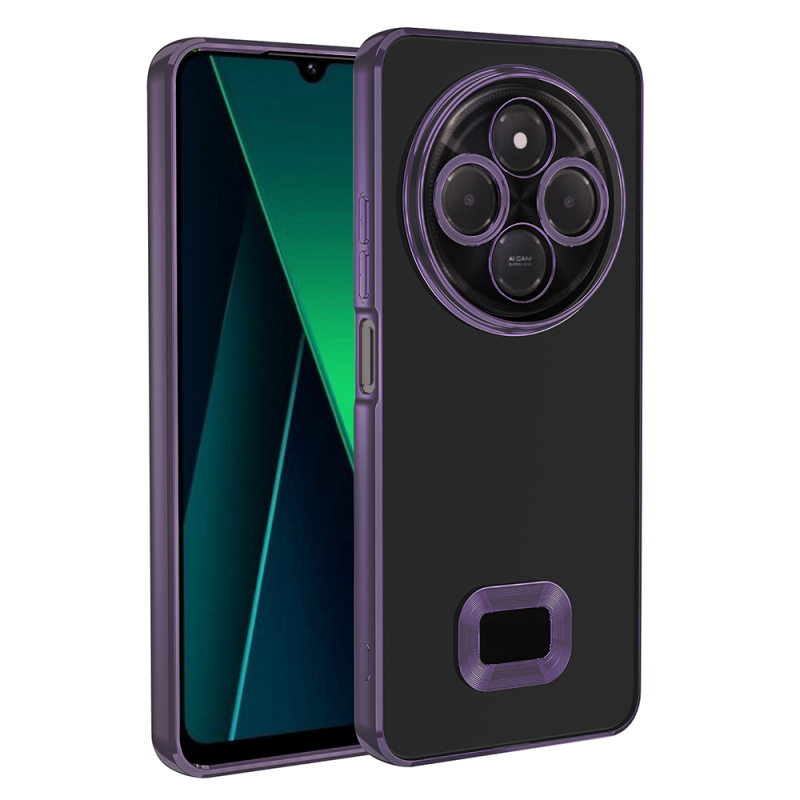 Xiaomi Redmi 14C 4G Case Camera Protection Zore Omega Cover Showing Logo - 23