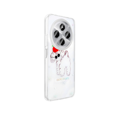 Xiaomi Redmi 14C 4G Case Transparent Figured Zore Folk Hard Cover - 7