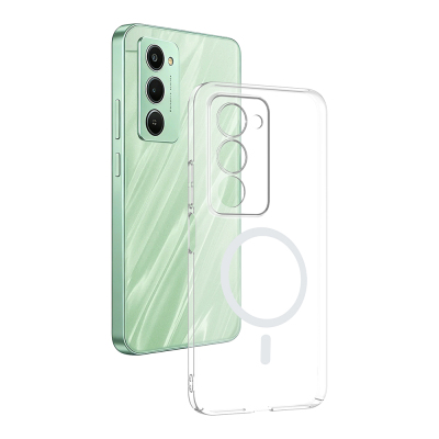 Xiaomi Redmi 15 Camera Protected M-Safe Charging Transparent Zore London Hard PC Case - 2