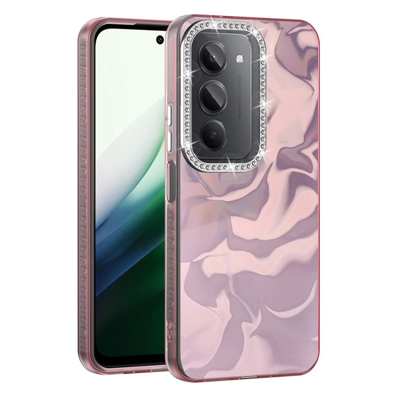 Xiaomi Redmi 15 Case with Airbag, Shiny Stone Detail Design, Zore Esila Cover - 2