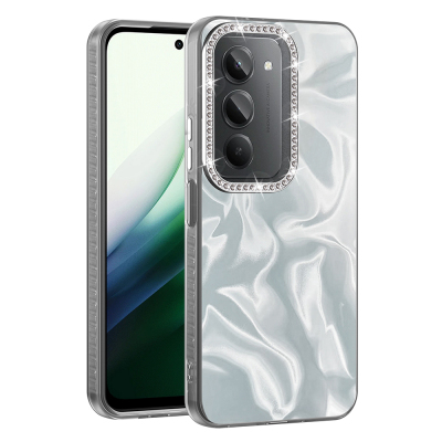 Xiaomi Redmi 15 Case with Airbag, Shiny Stone Detail Design, Zore Esila Cover - 5