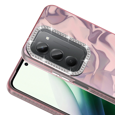 Xiaomi Redmi 15 Case with Airbag, Shiny Stone Detail Design, Zore Esila Cover - 4