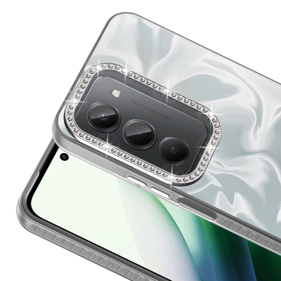 Xiaomi Redmi 15 Case with Airbag, Shiny Stone Detail Design, Zore Esila Cover - 7