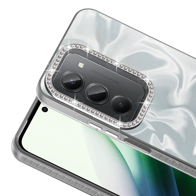 Xiaomi Redmi 15 Case with Airbag, Shiny Stone Detail Design, Zore Esila Cover - 7