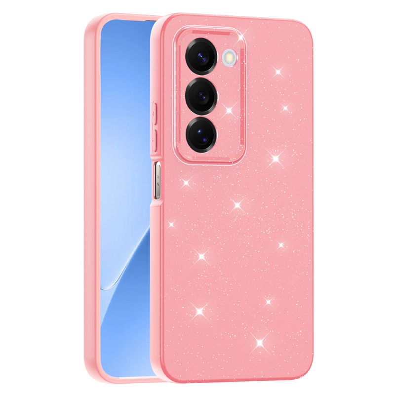 Xiaomi Redmi 15 Case with Camera Protection, Glittery Luxury Zore Cotton Cover - 1