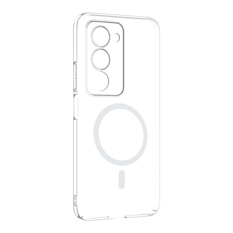 Xiaomi Redmi 15 Kamera Korumalı M-Safe Şarj Özellikli Şeffaf Zore London Sert PC Kapak - 3