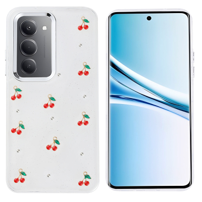 Xiaomi Redmi 15 Kılıf Airbag Tasarımlı Simli Şeffaf Zore Kutup Kapak - 3