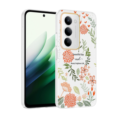 Xiaomi Redmi 15 Kılıf Kamera Korumalı Desenli Zore Klip Kapak - 4