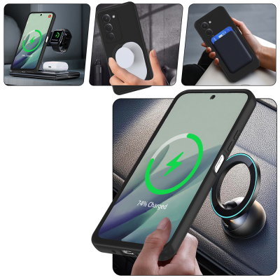 Xiaomi Redmi 15 Kılıf M-safe Şarj Özellikli Standlı Zore Samara Kapak - 8