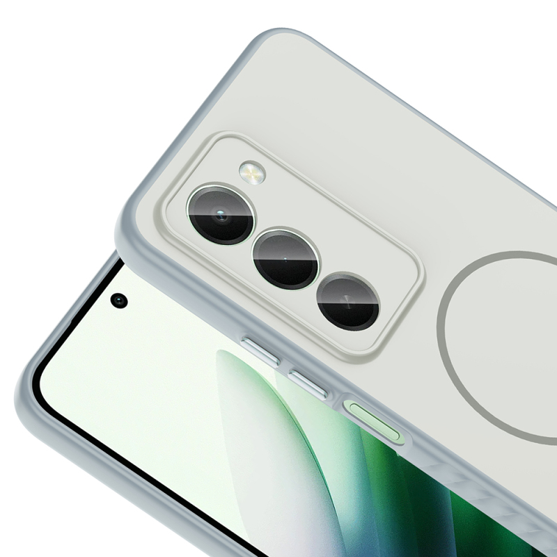 Xiaomi Redmi 15 Kılıf M-safe Şarj Özellikli Zore Tea Kapak - 12