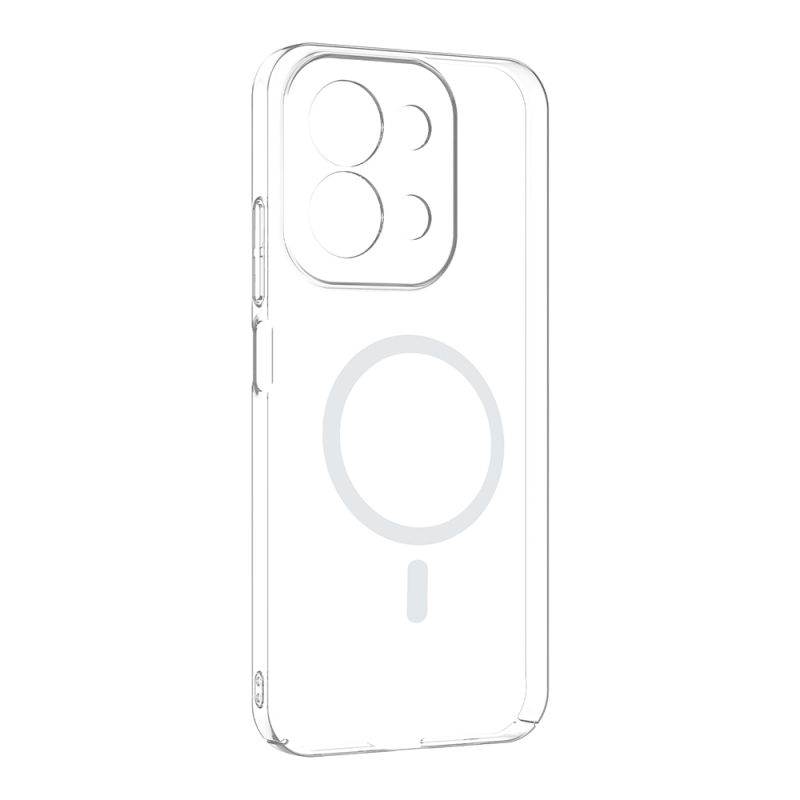 Xiaomi Redmi 15C Camera Protected M-Safe Charging Transparent Zore London Hard PC Case - 3