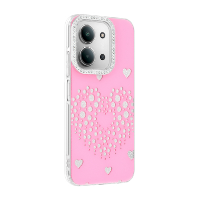 Xiaomi Redmi 15C Case Rhinestone Embellishment Zore Rivas Hard PC Cover - 5