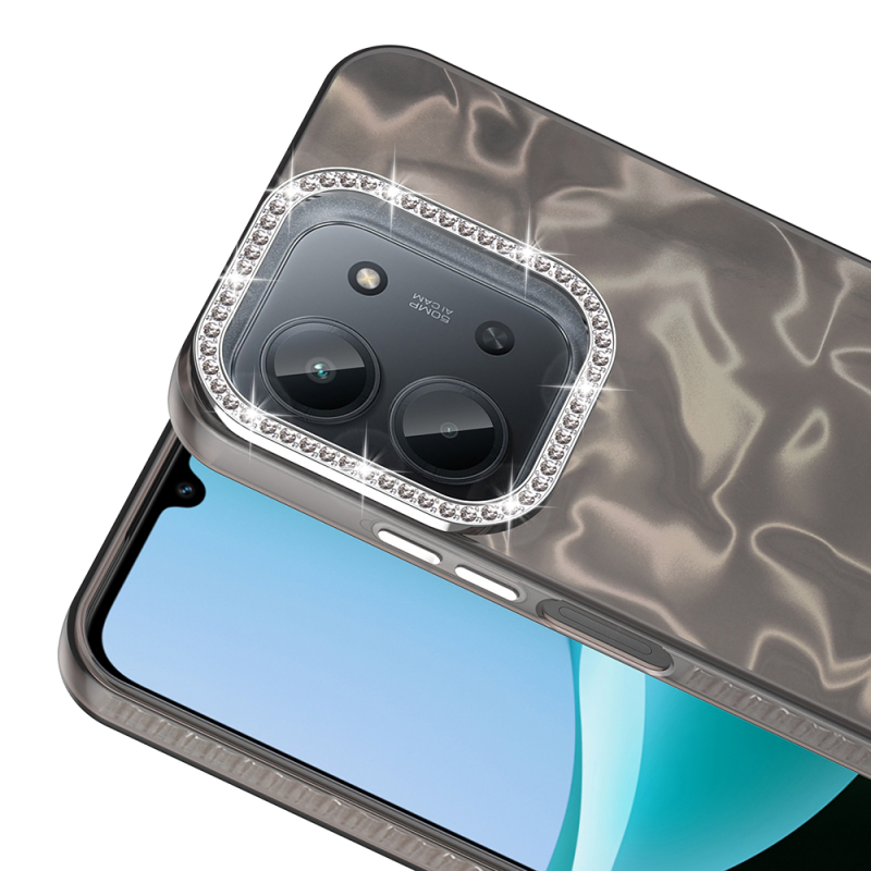 Xiaomi Redmi 15C Case with Airbag, Glossy Stone Detail Design, Zore Esila Cover - 7