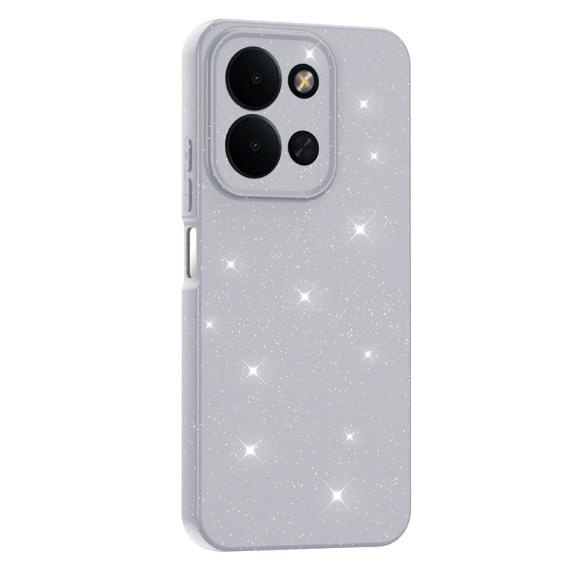 Xiaomi Redmi 15C Case with Camera Protection, Glittery Luxury Zore Cotton Cover - 11