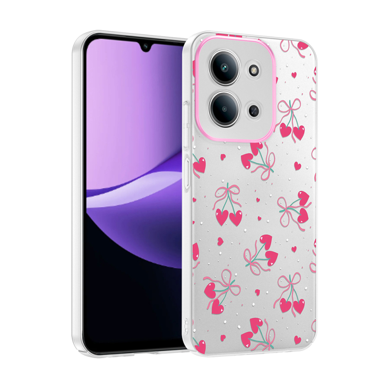 Xiaomi Redmi 15C Case with Camera Protector, Patterned Zore Clip Cover - 1