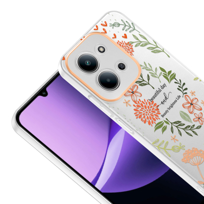Xiaomi Redmi 15C Case with Camera Protector, Patterned Zore Clip Cover - 12