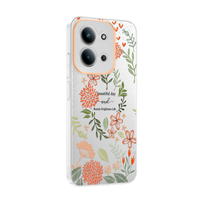 Xiaomi Redmi 15C Case with Camera Protector, Patterned Zore Clip Cover - 8