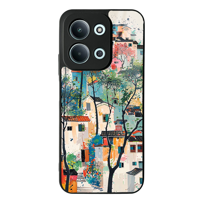 Xiaomi Redmi 15C Case with Camera Protector, Patterned Zore Lusi Cover - 1