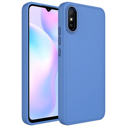 Xiaomi Redmi 9A Case Metal Frame and Button Design Silicone Zore Luna Cover - 10