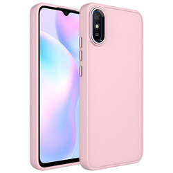 Xiaomi Redmi 9A Case Metal Frame and Button Design Silicone Zore Luna Cover - 4