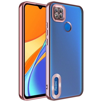 Xiaomi Redmi 9C Case Camera Protected Zore Omega Cover with Showing Logo - 1